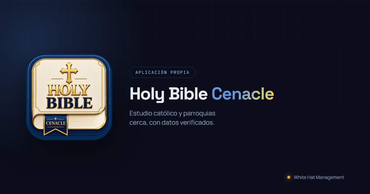 Portada holy bible cenacle